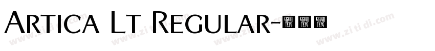 Artica Lt Regular字体转换